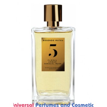 Our impression of Rosendo Mateu Nº 5 Floral, Amber, Sensual Musk Rosendo Mateu Olfactive Expressions Unisex Concentrated Perfume Oil (2563) Made in Turkish